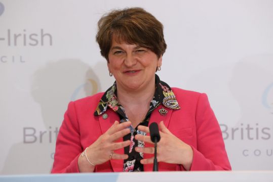 Video: Arlene Foster Bursts Into Song During Press Conference