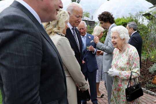 Britain's Queen Elizabeth Hosts Joe Biden At G7 Reception