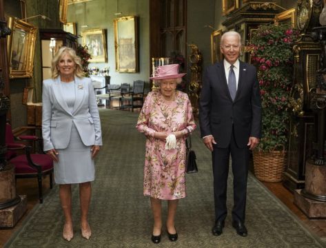 'She Reminded Me Of My Mother': Bidens Have Tea With Queen Elizabeth