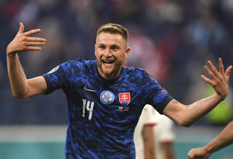 Milan Skriniar Strike Earns Slovakia Victory Over 10-Man Poland