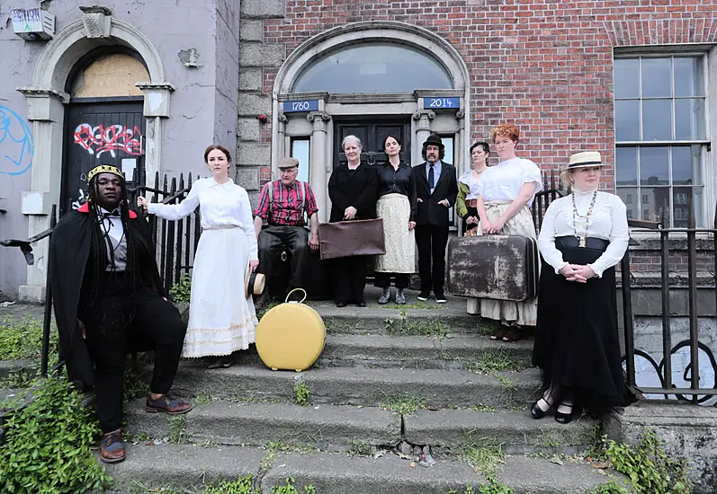 Protest Held Outside Landmark James Joyce Building In Dublin