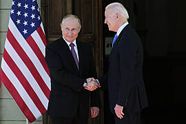 Biden And Putin Open Summit With A Handshake