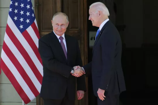 Biden And Putin Open Summit With A Handshake
