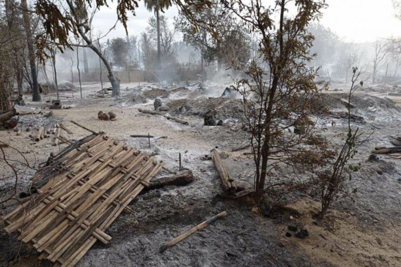 Junta Troops Burn Myanmar Village In Escalation Of Violence
