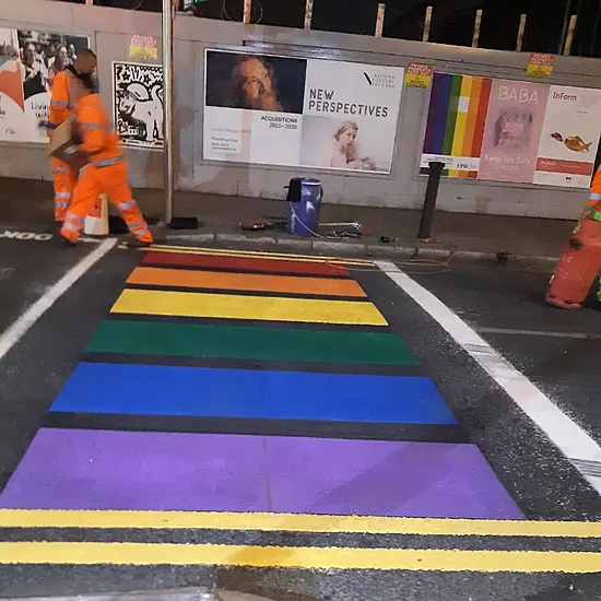 Dublin City Council Paints Rainbow Walk On Capel Street