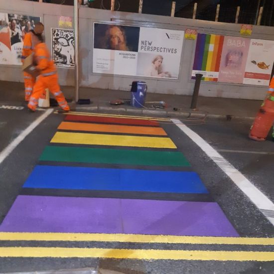 Dublin City Council Paints Rainbow Walk On Capel Street