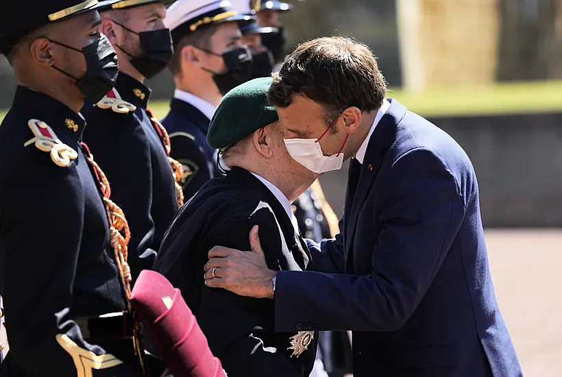 Macron Revives Tradition Of The French Cheek-Kiss As Fear Of Covid Recedes