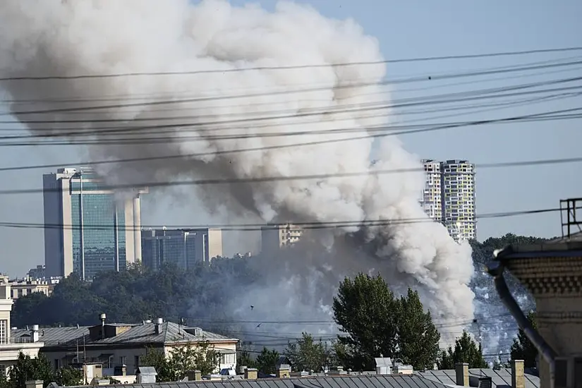 Four Injured In Blaze At Moscow Fireworks Warehouse