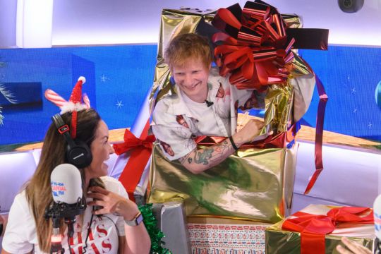 Ed Sheeran Jumps Out Of Giant Present To Surprise Nurse Who Missed Christmas