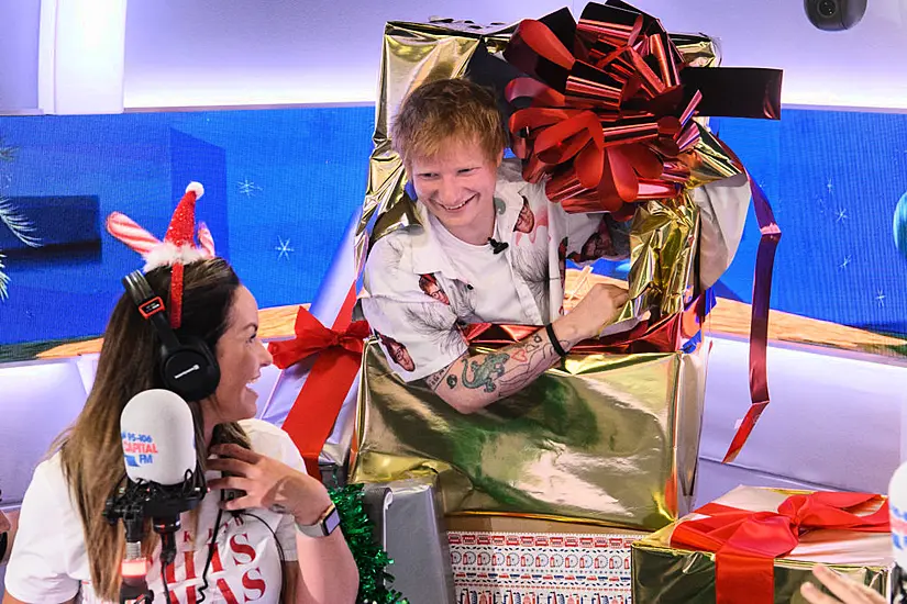 Ed Sheeran Jumps Out Of Giant Present To Surprise Nurse Who Missed Christmas