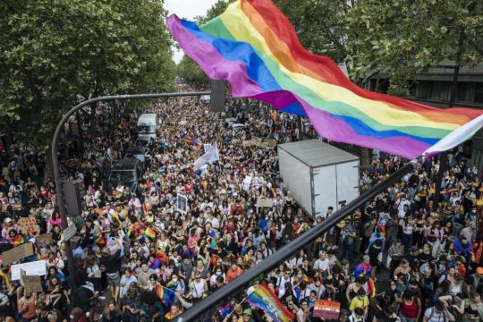 Thousands At Pride Parade In Paris As Police Arrest Marchers In Istanbul