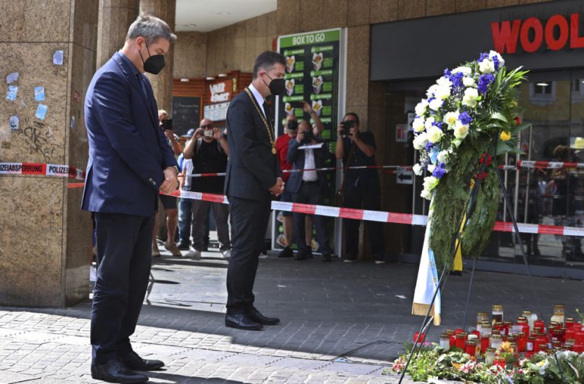 Memorial Held For Victims Of Knife Attack In Germany