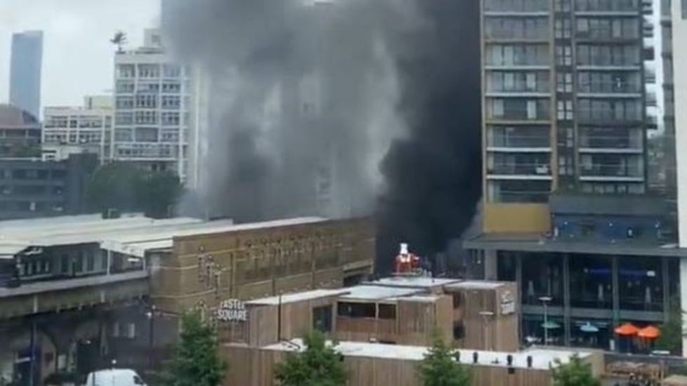 Huge Fire Near Central London Railway Station