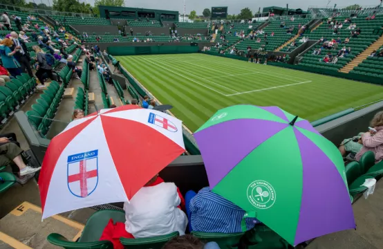 Matches Cancelled As Rain Hampers First Day At Wimbledon