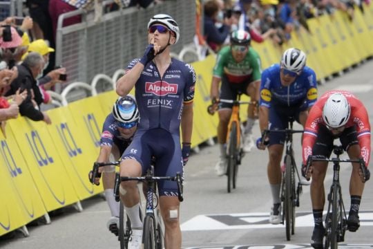 Tim Merlier Wins Stage Three Of Tour De France After Another Chaotic Race