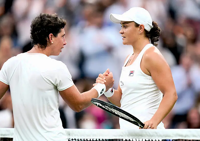 Wimbledon Day Two: Ashleigh Barty Pushed Hard By Carla Suarez Navarro