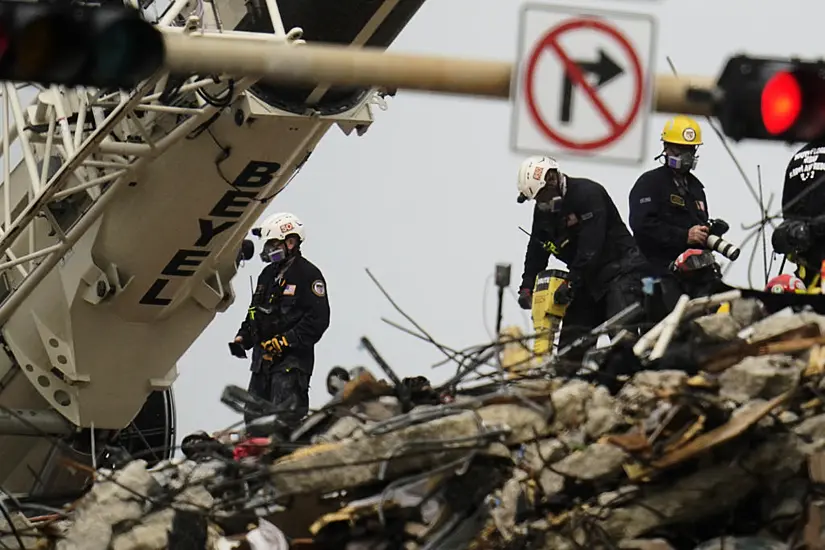 Rescue Efforts Resume After Delay At Site Of Miami Apartment Block Collapse