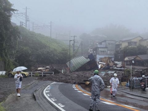 At Least 19 Missing After Mudslide Sweeps Away Houses In Central Japan