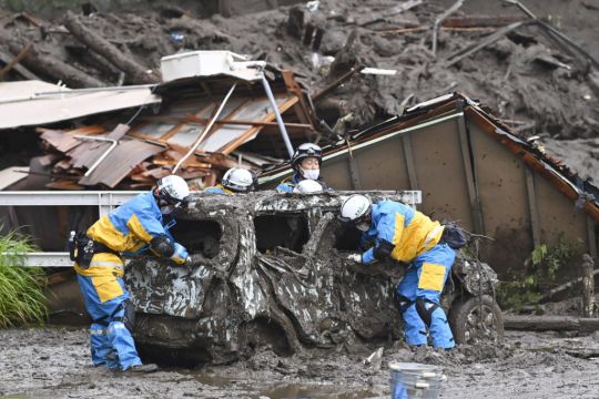 Two Dead, 20 Missing After Mudslide Rips Through Japan Town