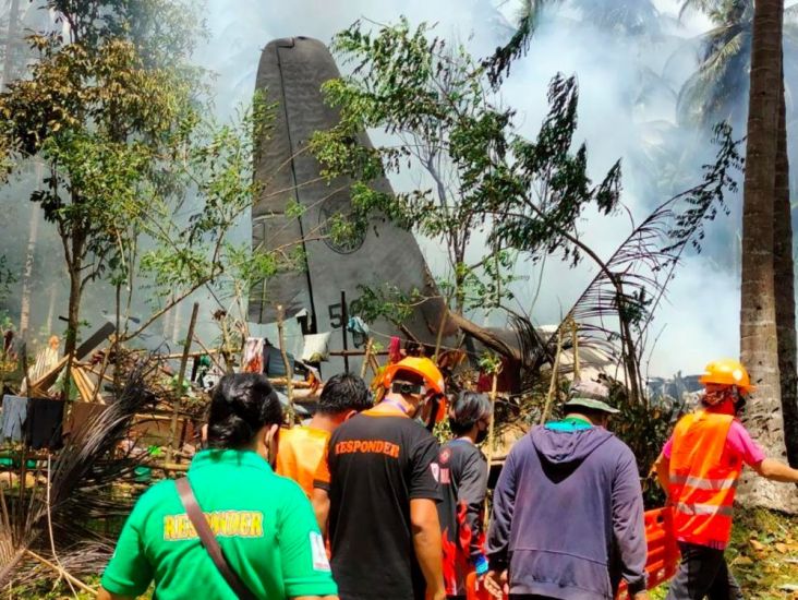45 Killed And Dozens Rescued As Philippines Military Plane Crash-Lands