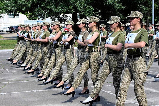 Ukraine Criticised For Making Female Cadets Parade In Heels