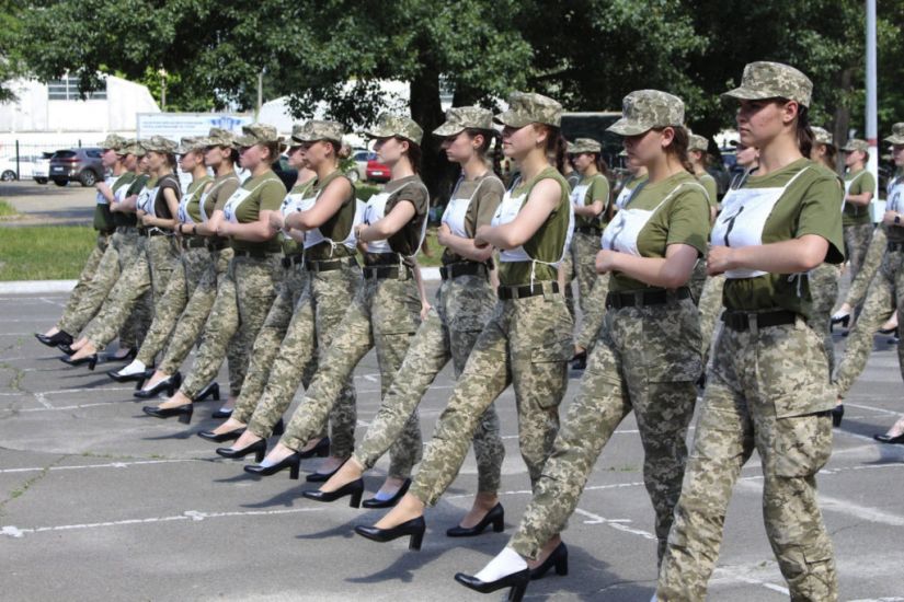 Ukraine Criticised For Making Female Cadets Parade In Heels
