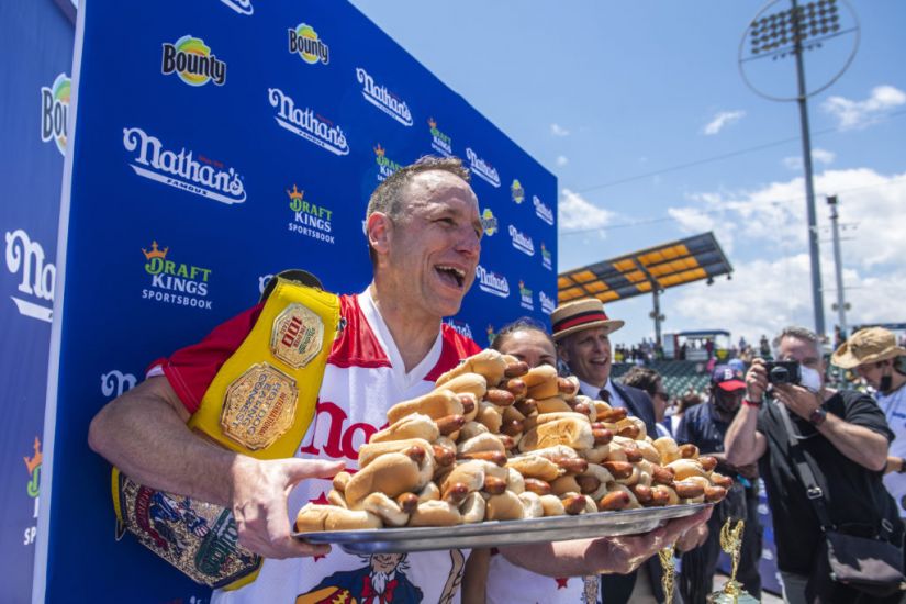 Joey Chestnut Sets New Record At Post-Pandemic Hot Dog Race