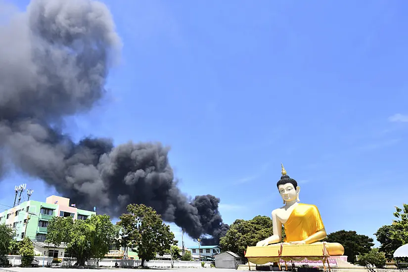 Area Evacuated After Massive Explosion At Bangkok Factory