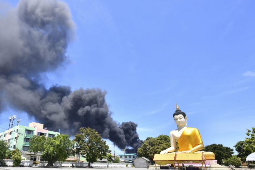 Area Evacuated After Massive Explosion At Bangkok Factory