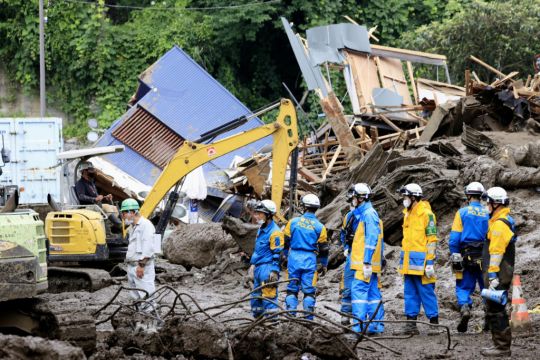 Rescuers Face Fresh Risk As Death Toll From Japanese Mudslide Rises To Seven