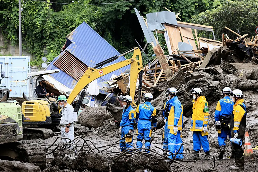 Rescuers Face Fresh Risk As Death Toll From Japanese Mudslide Rises To Seven