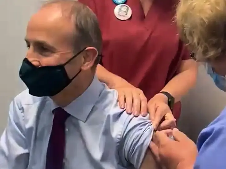 Micheál Martin Receives Second Vaccine Dose