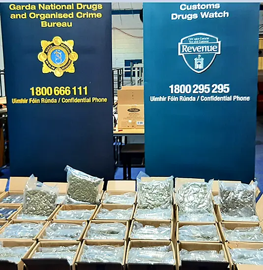 Two Arrested As Over €2M Worth Of Cannabis Seized In Dublin And Wexford