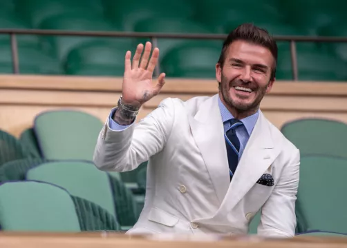David Beckham At Centre Court On Day 11 Of Wimbledon