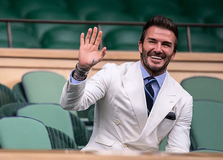 David Beckham At Centre Court On Day 11 Of Wimbledon