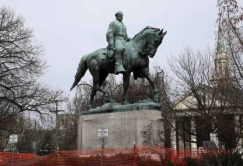 Confederate Statue Removed From Pedestal In Charlottesville