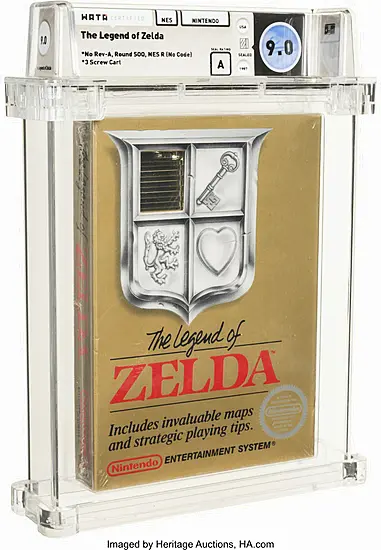 Unopened Legend Of Zelda Game From 1987 Sells For 870,000 Dollars