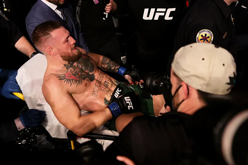 Conor Mcgregor Future In Doubt After Freak Leg Break In Dustin Poirier Defeat