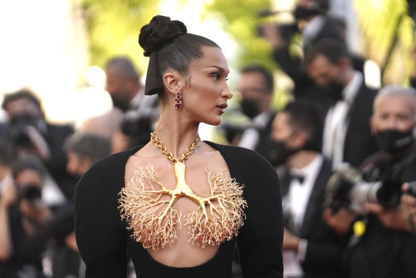Bella Hadid In Jaw-Dropping Outfit On Cannes Red Carpet