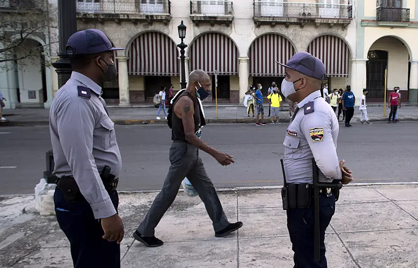 Cuban Leaders Step Up Police Patrols After Rare Protests