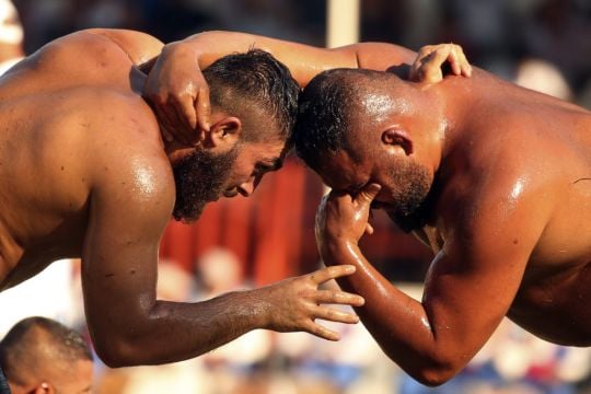 Oil Wrestling Festival Returns In North-West Turkey