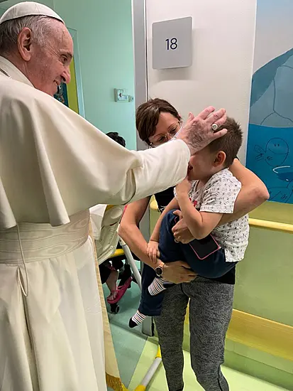 Pope Francis Seen Leaving Hospital 10 Days After Undergoing Surgery