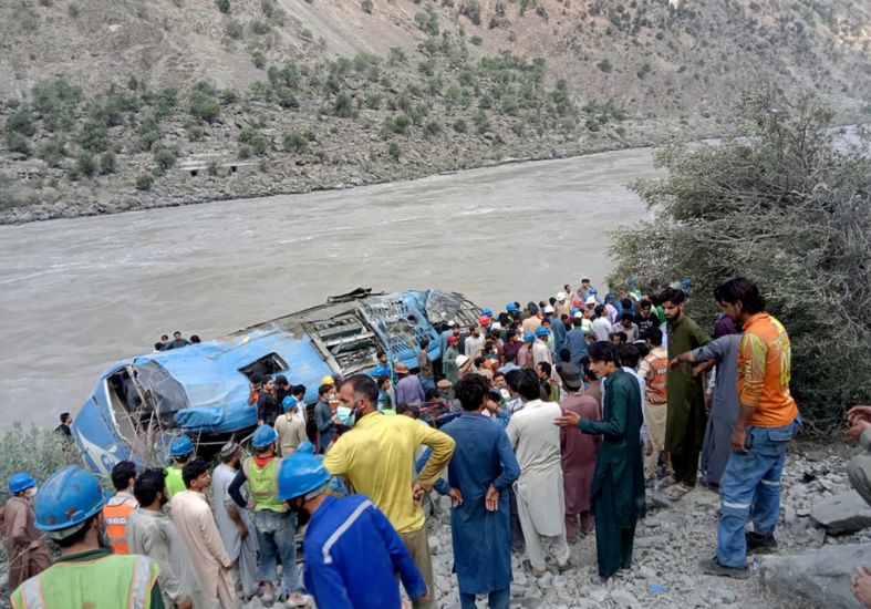‘Traces Of Explosives’ Found At Pakistan Bus Crash Site