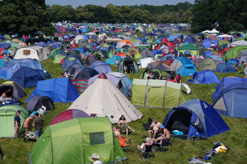 Music Fans Arrive At Latitude Festival Amid Heatwave In England