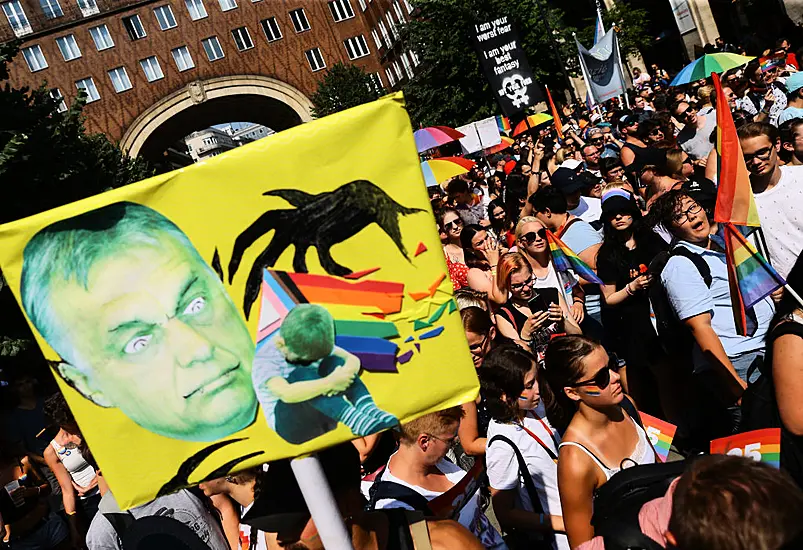 Thousands Join Budapest Pride March Against Anti-Lgbt Law