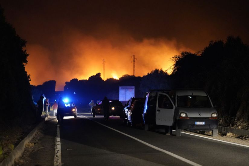 Hundreds Evacuated As Wildfires Rage On Sardinia