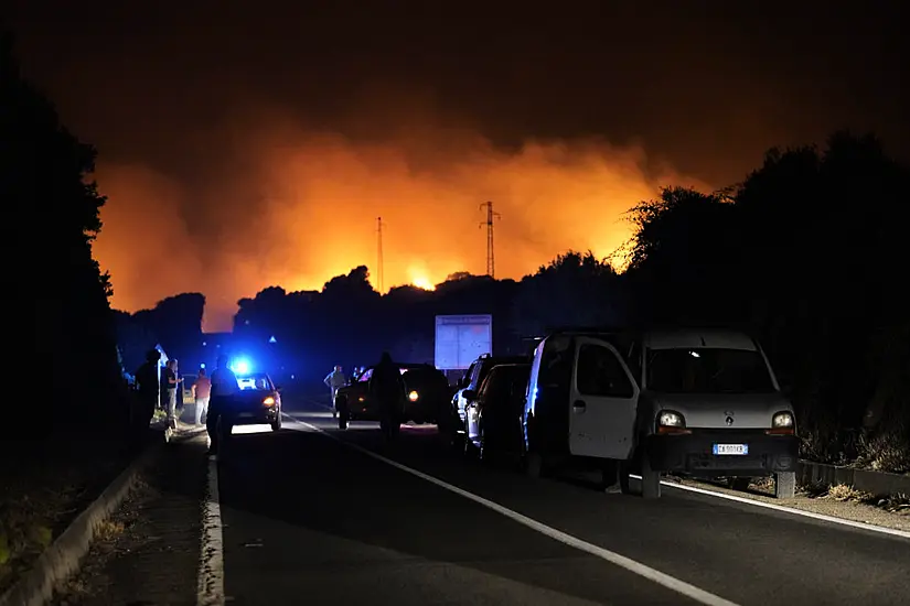 Hundreds Evacuated As Wildfires Rage On Sardinia