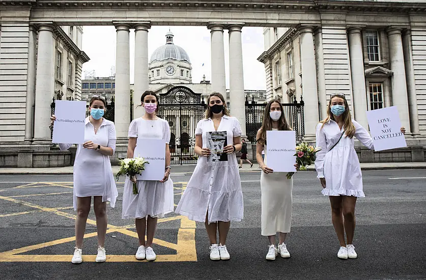 Wedding Parties Increased To 100 Guests As Brides-To-Be Stage Protest