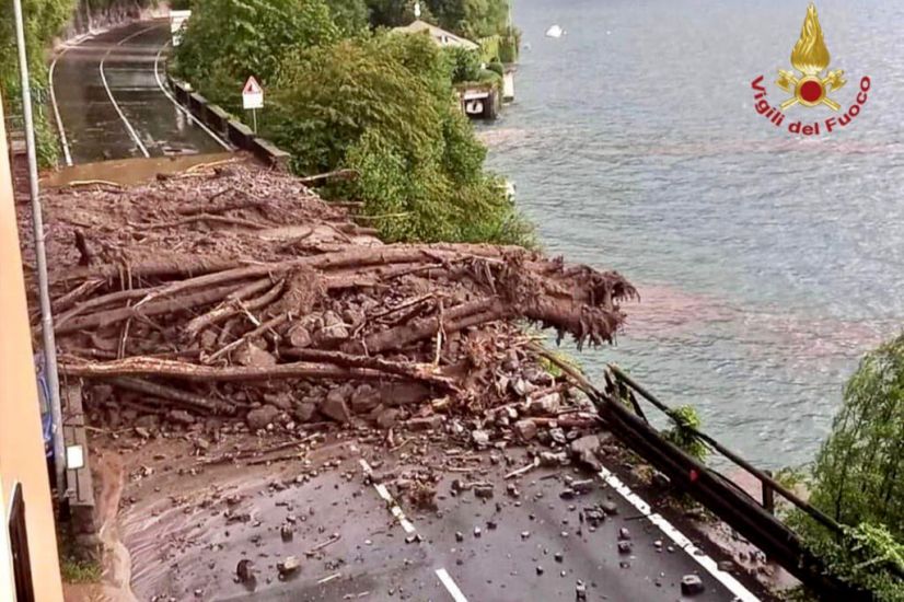 Towns Around Lake Como Hit By Mudslides And Floods