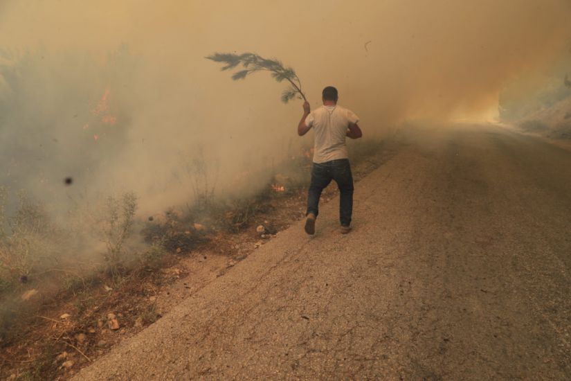Wildfire Rages For Second Day In Lebanon And Spreads To Syria